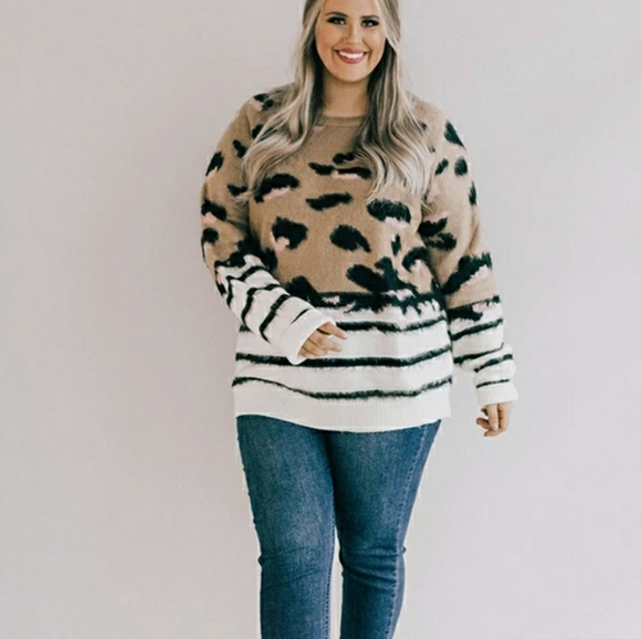 Fantastic Fawn Sweaters - INSTA-READY LEOPARD SWEATER